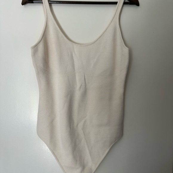 Victoria Secret Cream Knit Bodysuit - Picture 1 of 5